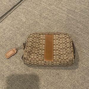 Brown Coach chain purse